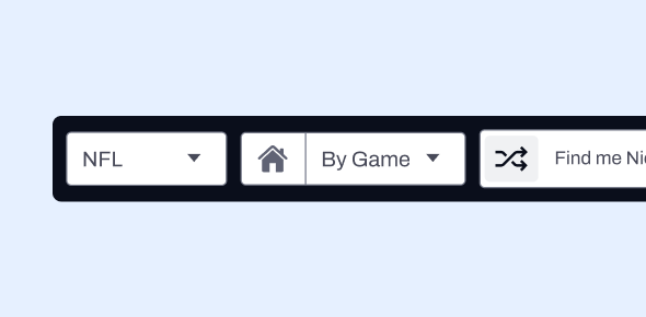 PFF stats navigation and filtering screenshot